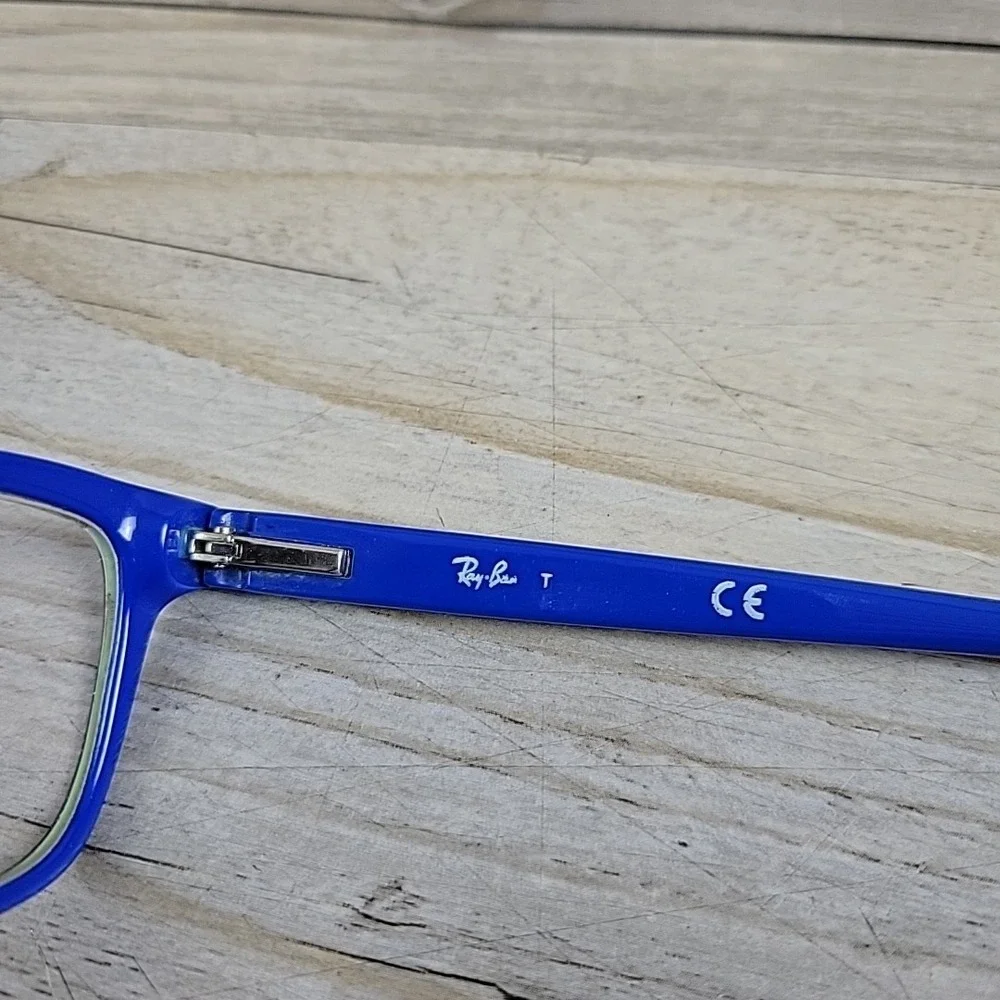 Ray-Ban Jr RB1536 3600 Youth Black Blue Square Eyeglasses 48-16 130 FRAMES ONLY‎